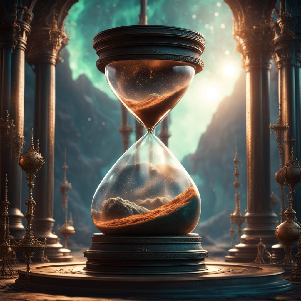 Hourglass: Universe and Matrix in Detailed Matte Painting