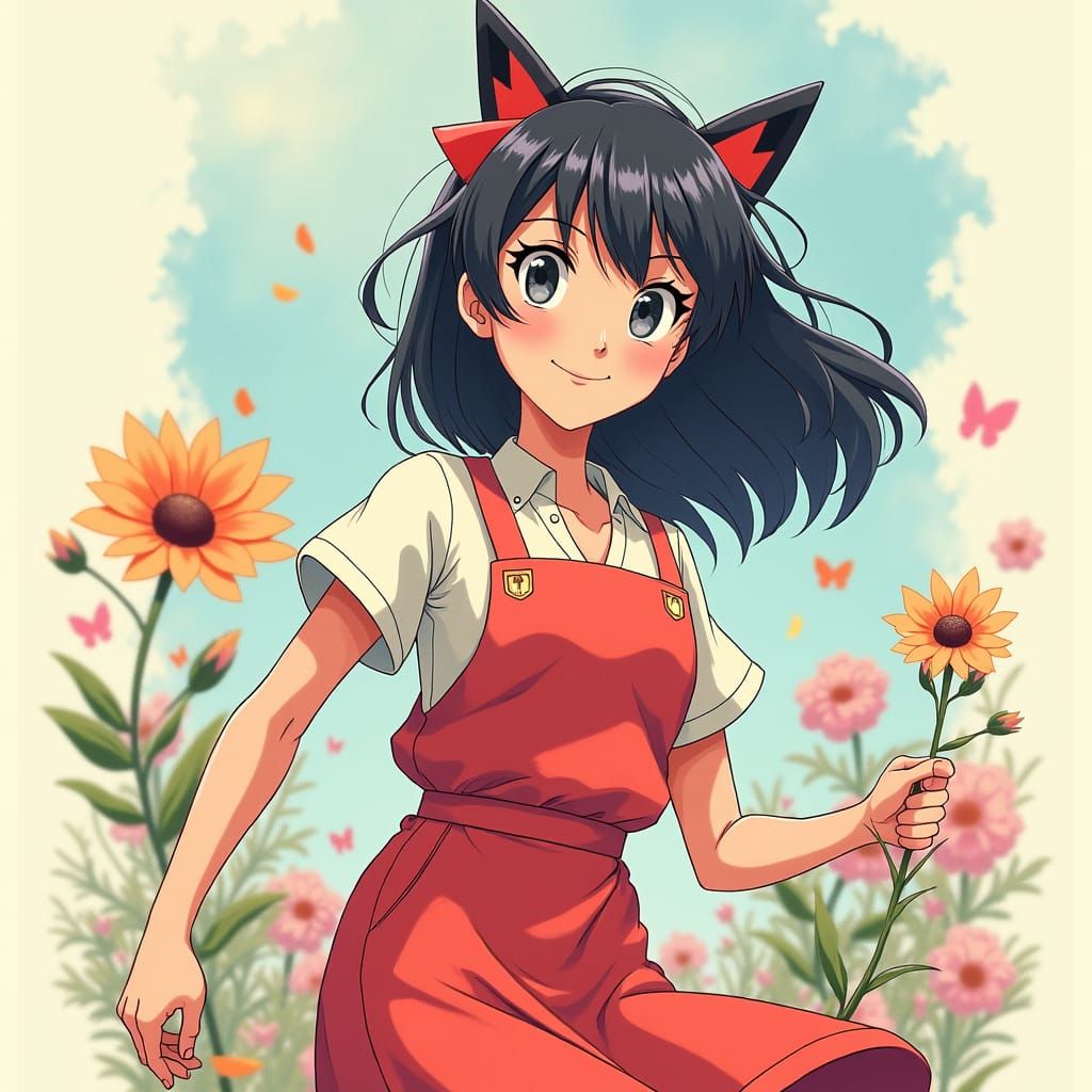 Dynamic Anime Artwork in Makoto Shinkai Style