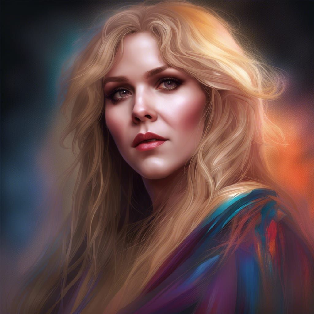 Stevie Nicks Portrait in Artgerm Style
