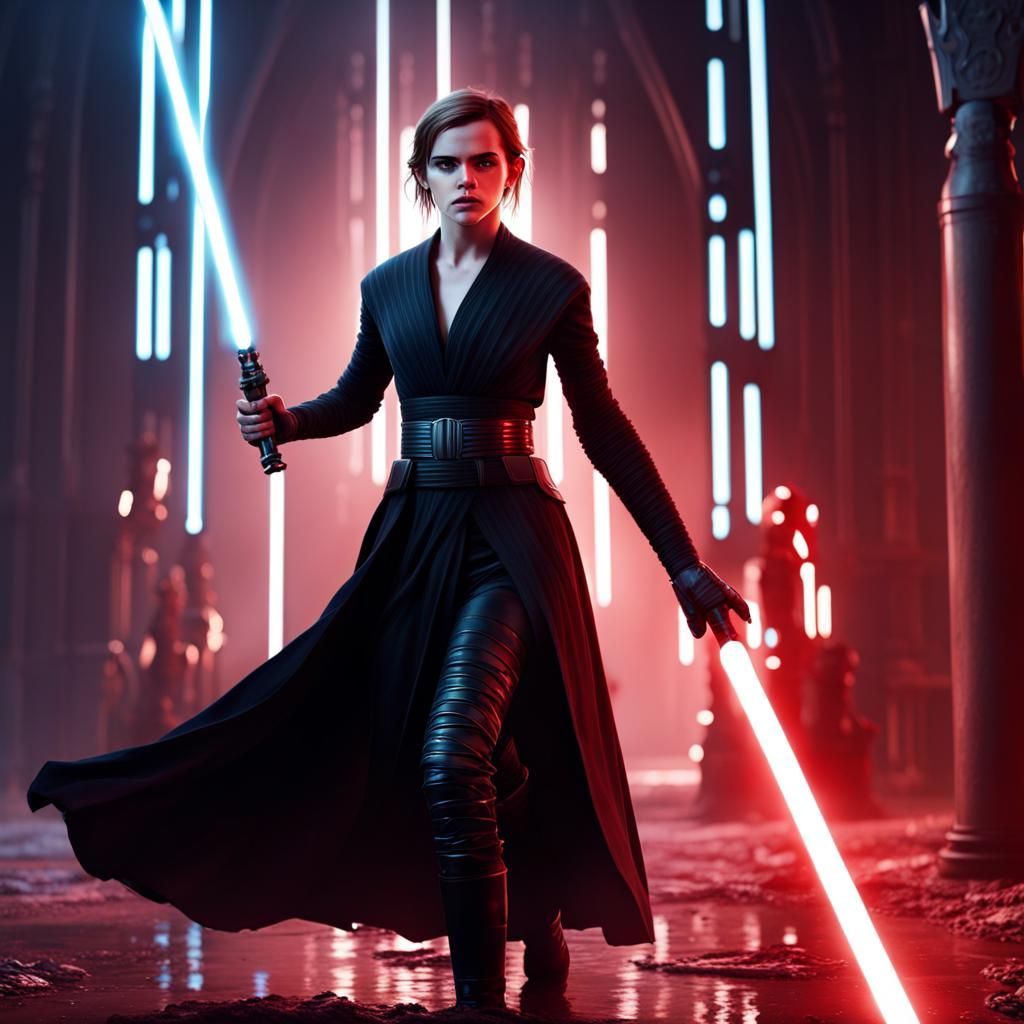 Emma Watson as Sith Lord: Detailed Matte Painting