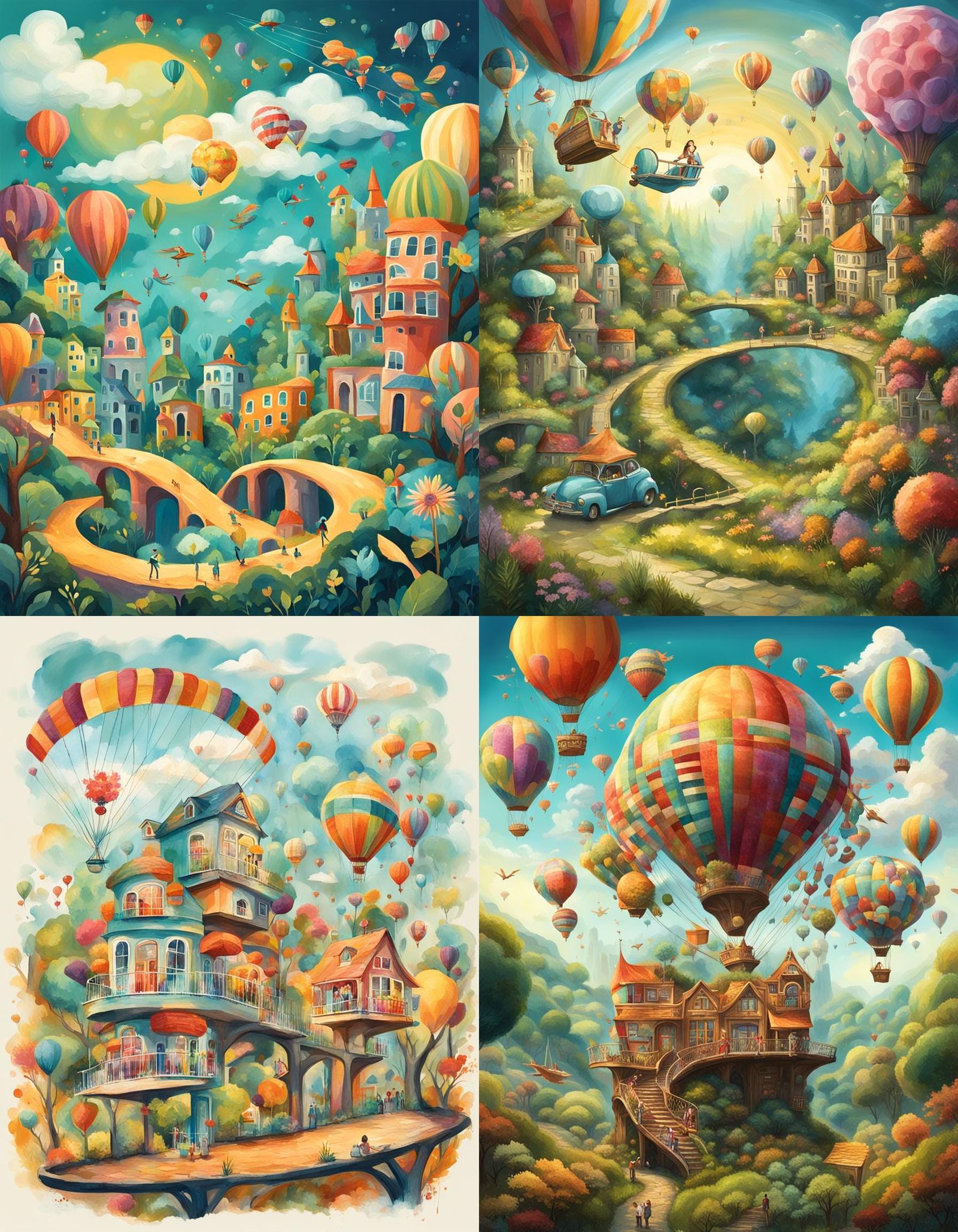Whimsical Fusion: Reality Meets Creative Imagination