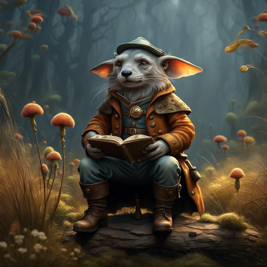 Loneliness: Elegant Fantasy Digital Painting