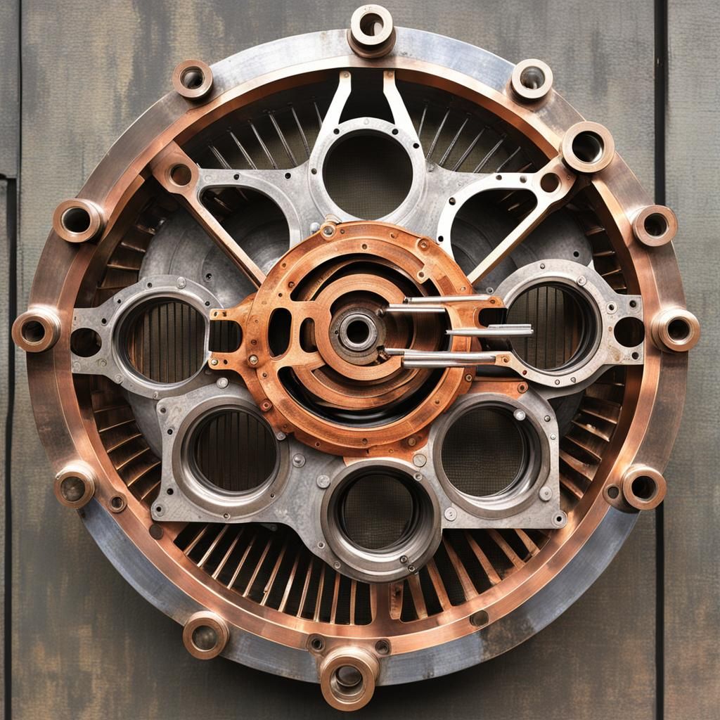 Steampunk Engine with Plate Gasket Heat Exchanger