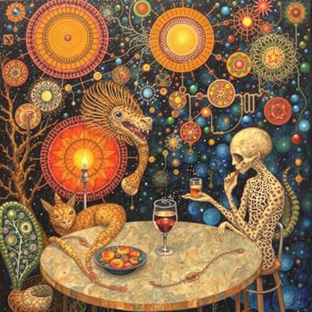 Psychedelic Utopia: Sacred Geometry in Bosch Style