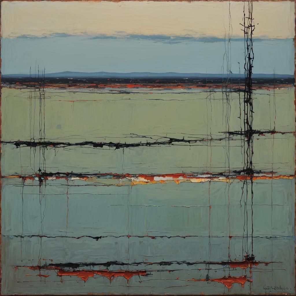 Abstract Horizon in Rothko Style