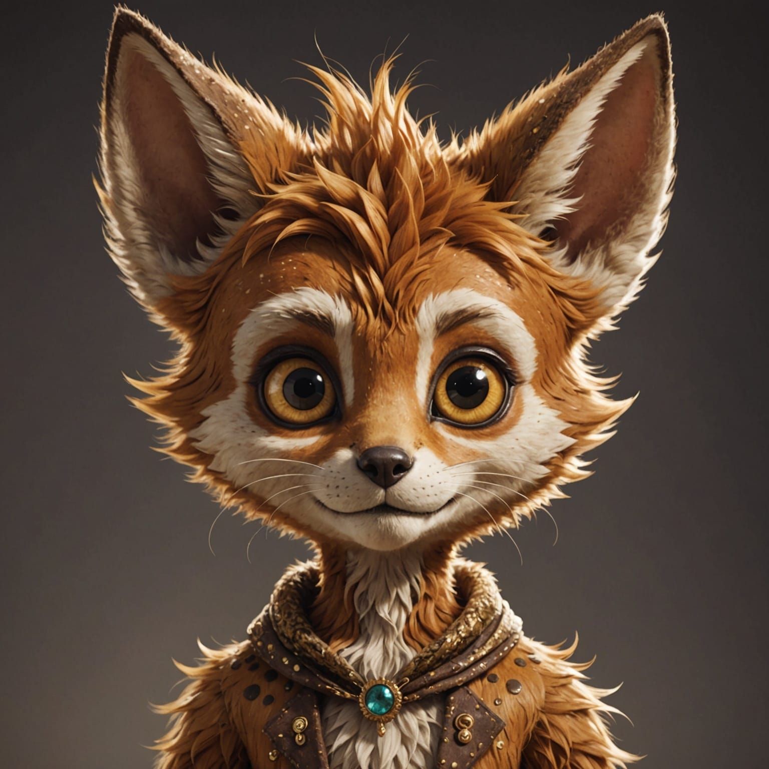 Golden Boy in Anime-Inspired Fantasy Scene