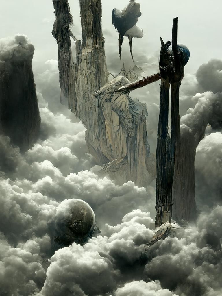 Ten of Swords in Digital Art Style