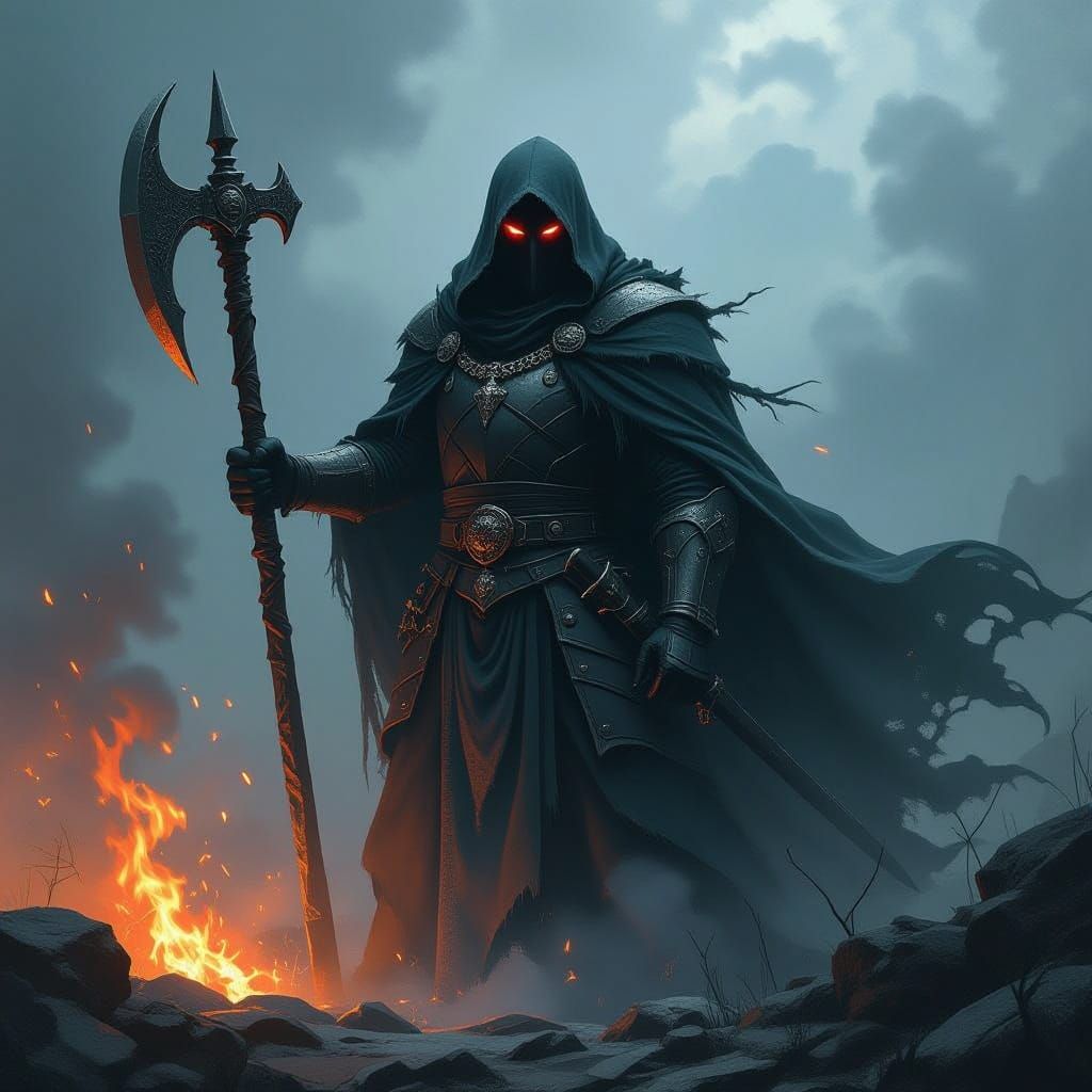 Sinister Scottish Dark Lord in Fantasy Art Style
