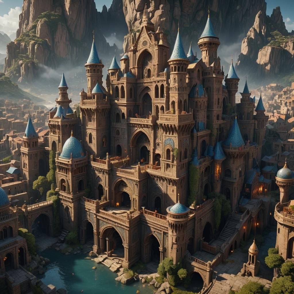 Fantastical Portrait of Yassin Moussaoui in Detailed Matte P...