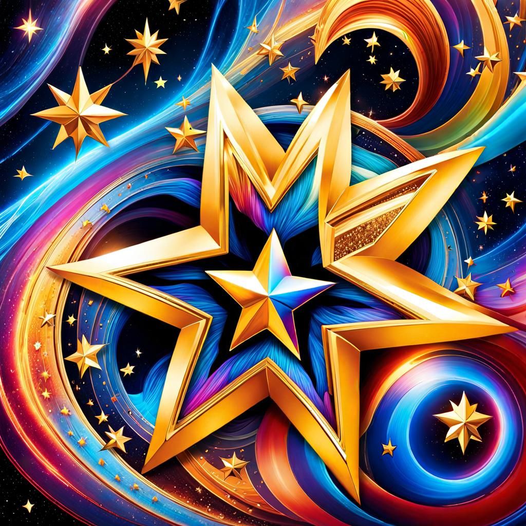 Star Beings Emerge: Dreamtime Impasto Oil Painting