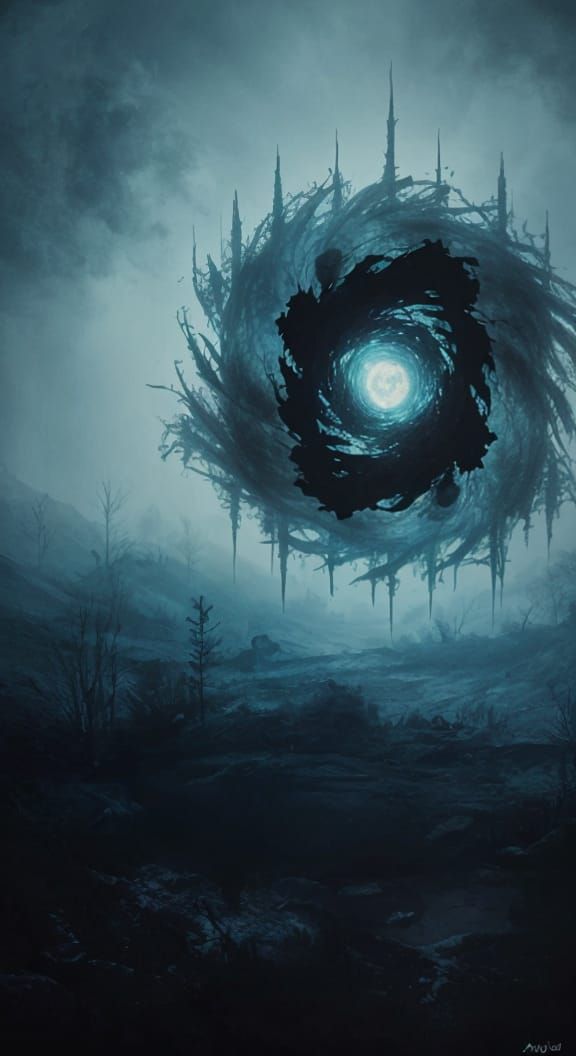 Eerie Ghosts in Abstract Art