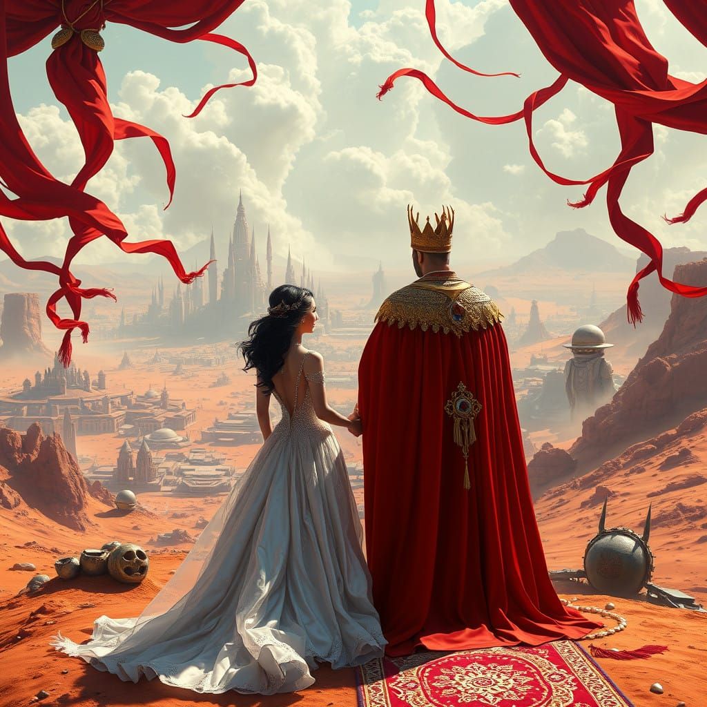 Majestic Martian King's Intergalactic Wedding Ceremony