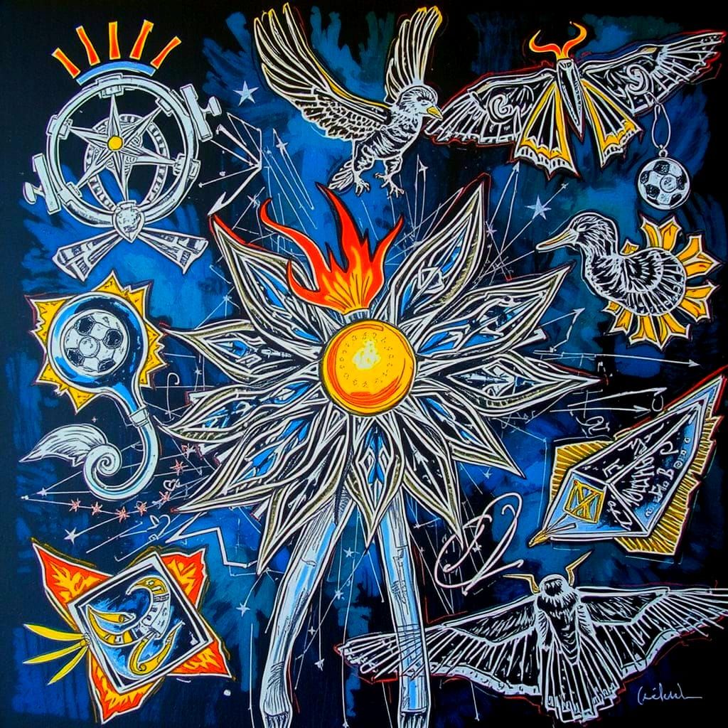 Etched Sketch of an Artist's Sketch