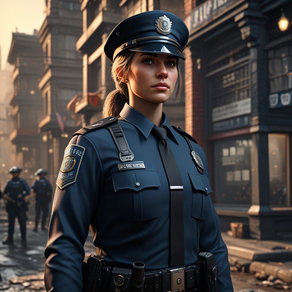 National Police Woman Day: Fantastical Matte Painting