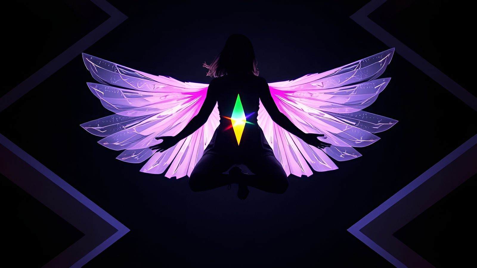 Ethereal Being in Geometric Harmony