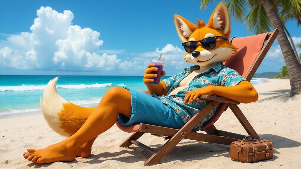 Fox McCloud on Vacation: Star Fox Relaxing