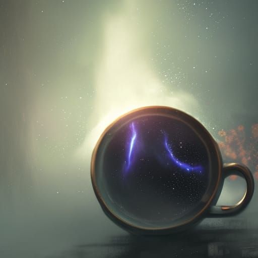 Galaxy in Teacup: Dark Fantasy Concept Art