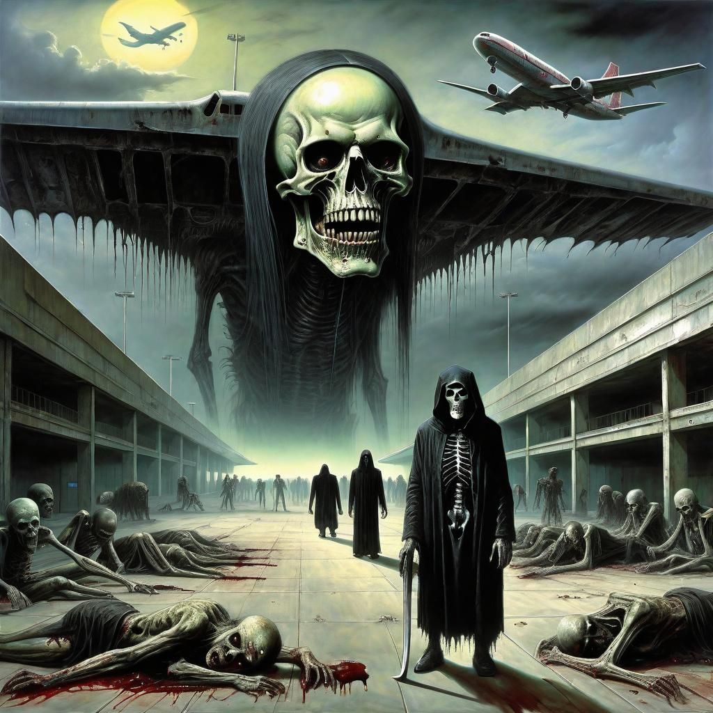 Grim reaper at the airport 2