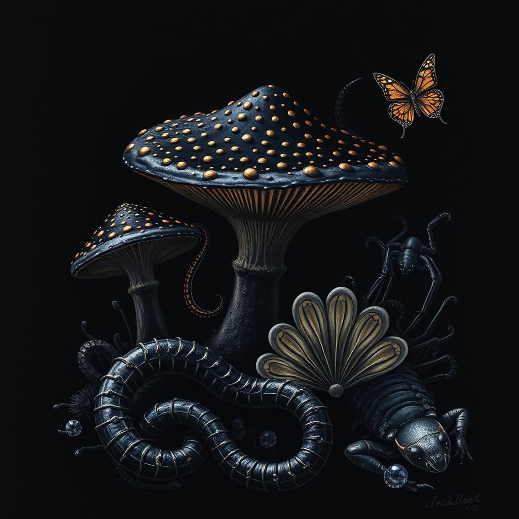 Monochromatic Assemblage: Black Objects and Creatures