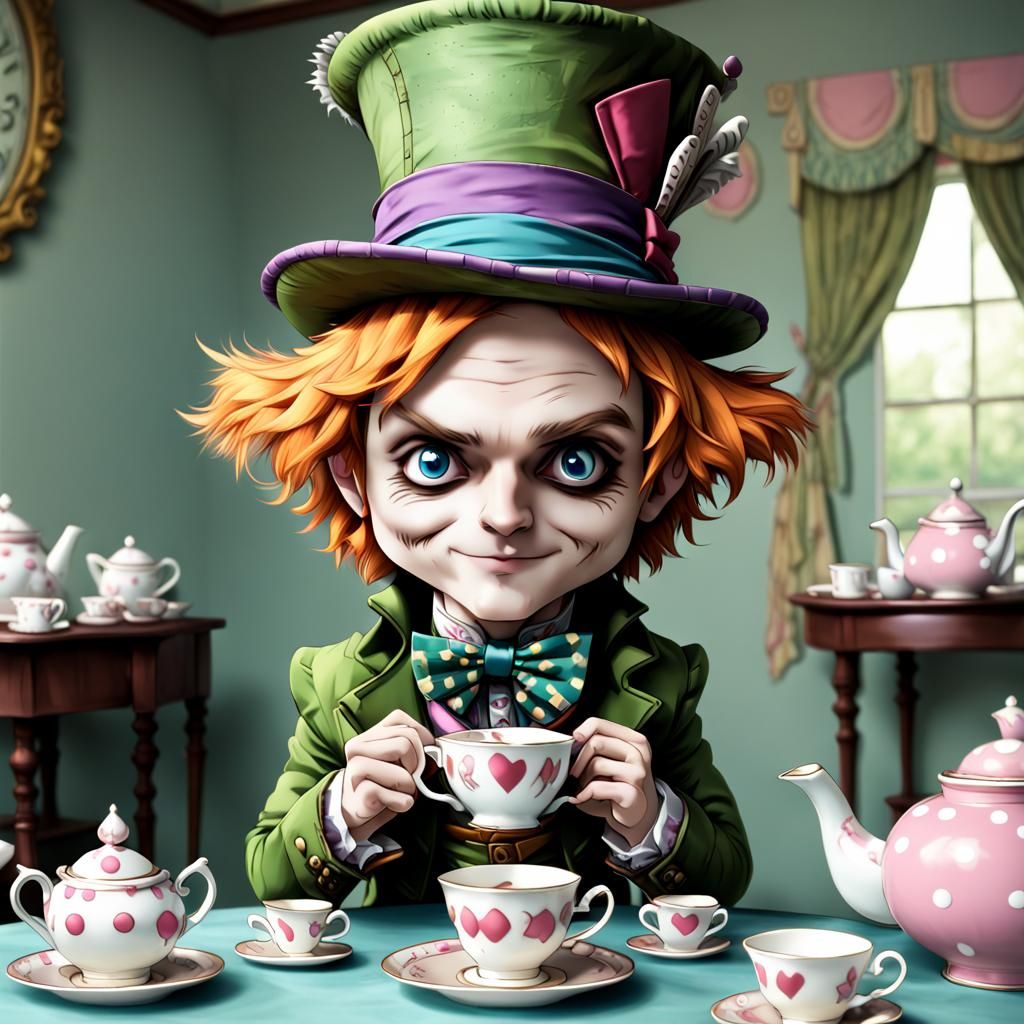 Chibi Mad Hatter's Tea Party