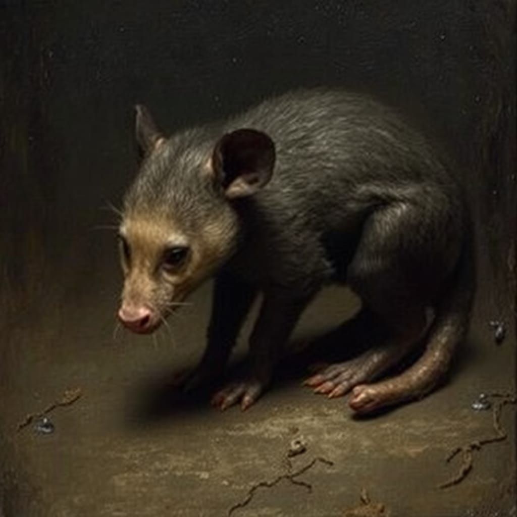 Sculptural Possum in the Style of Camille Claudel