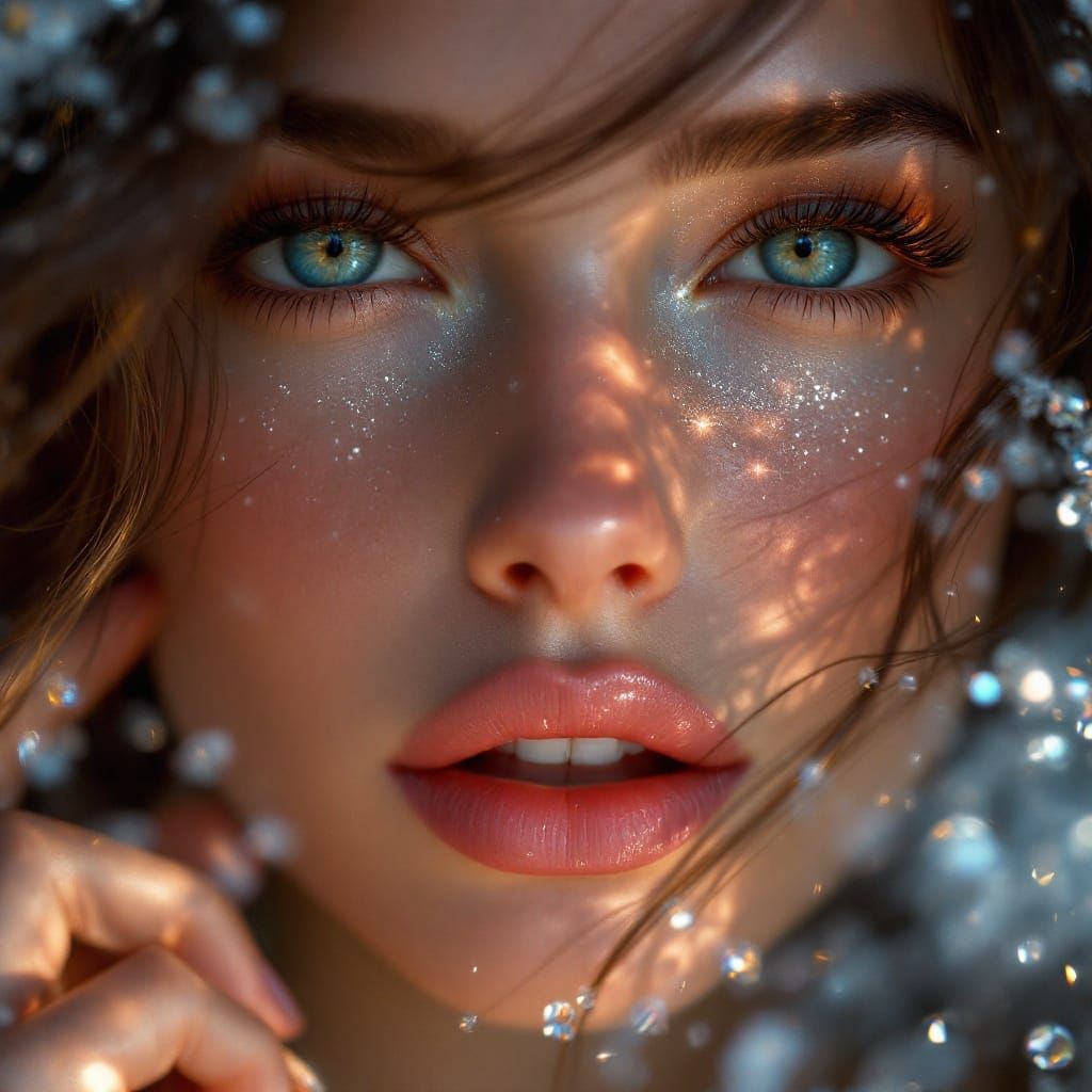 Enchanting Female Portrait in Vibrant Fantasy Style