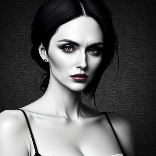 The woman in a way that normalizes this condition.