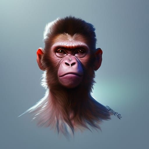 Hyperdetailed NFT Monkey Portrait in Unreal Engine 5