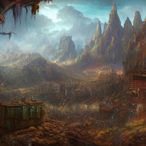 Lost Mountain Fortress Concept Art