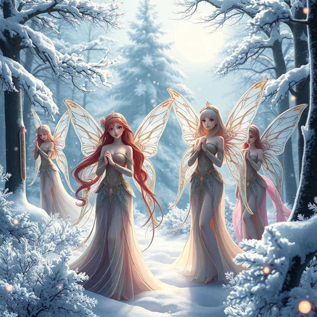 Winter Fae in Enchanted Forest