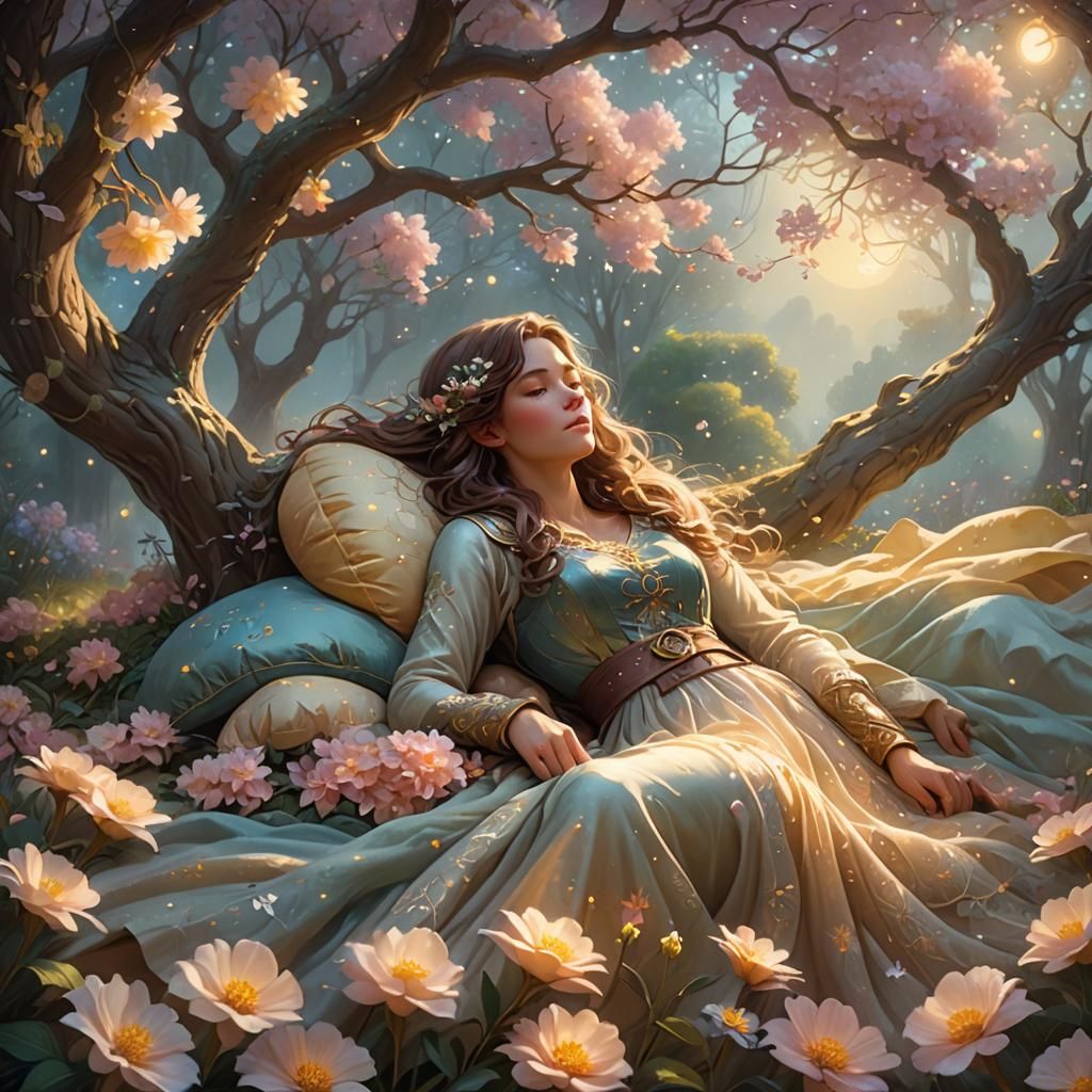 Ethereal Rogue Sleeping in a Dreamscape