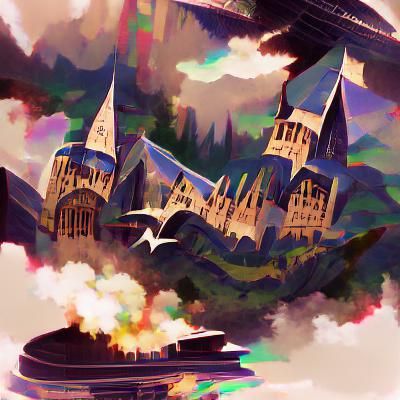 Hogwarts Castle Illustration