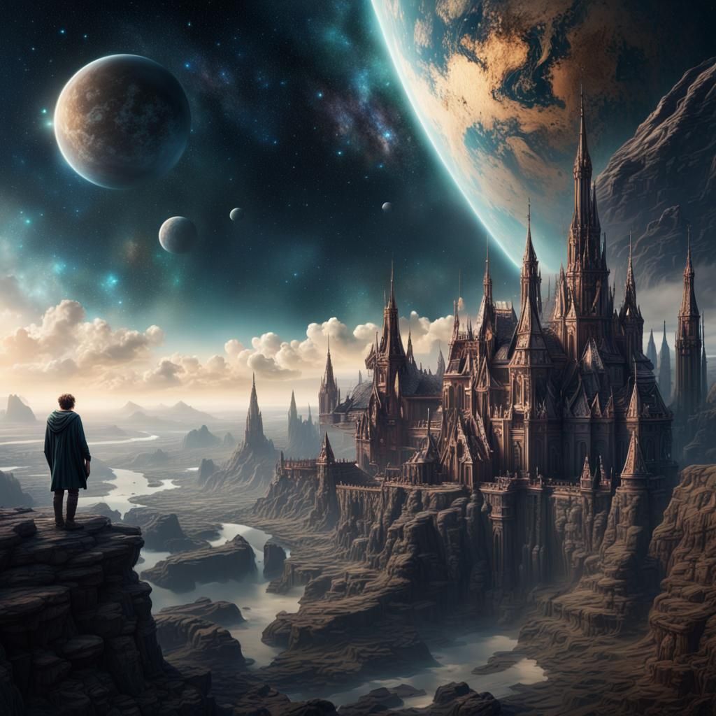Epic Dream of Stars: Digital Matte Painting
