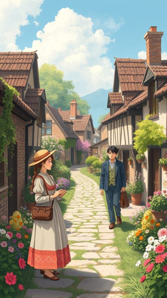 Charming Village Reunion in Beatrix Potter Style