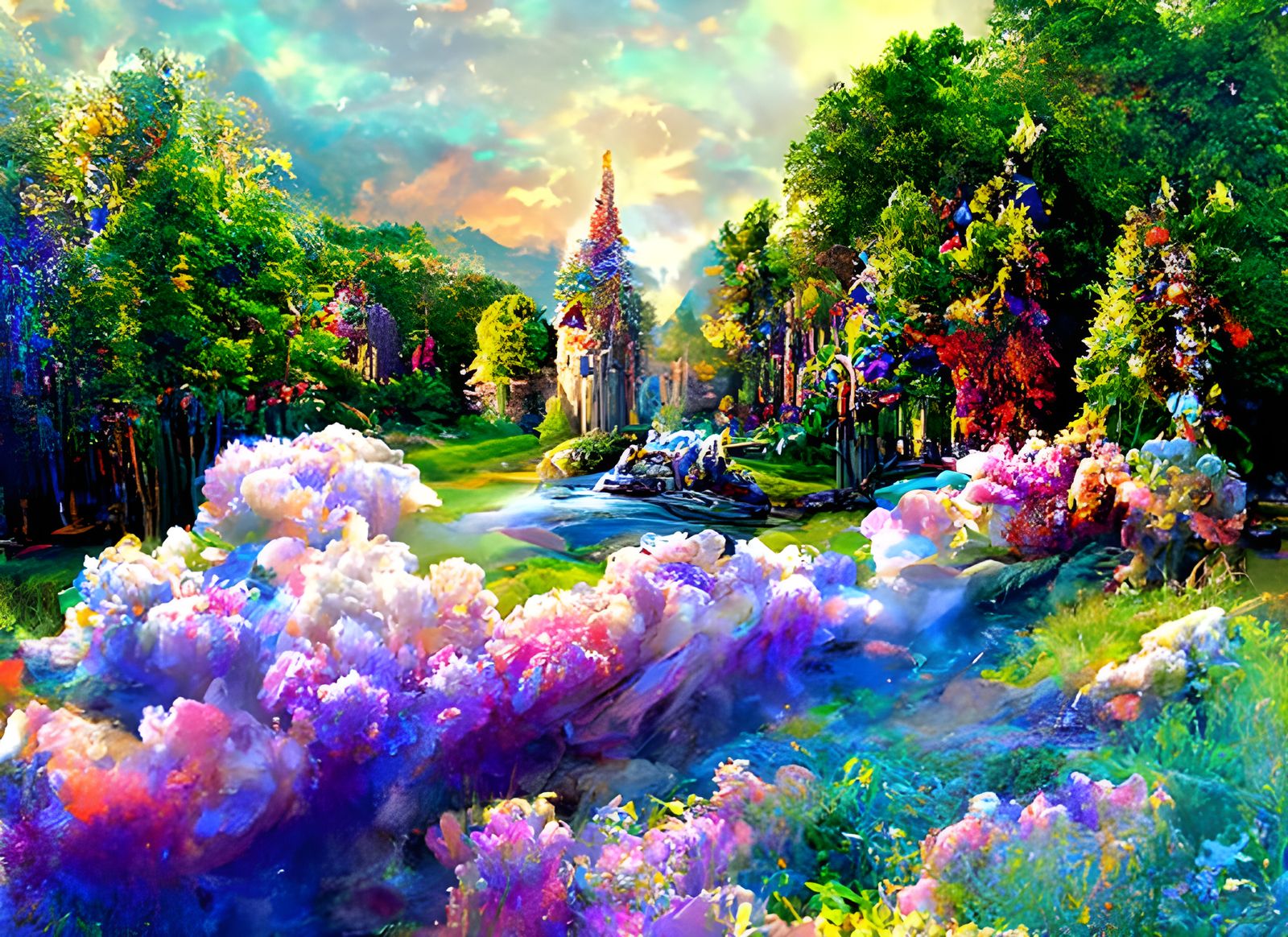 Magical Kingdom Portrait in Ethereal Fantasy Style