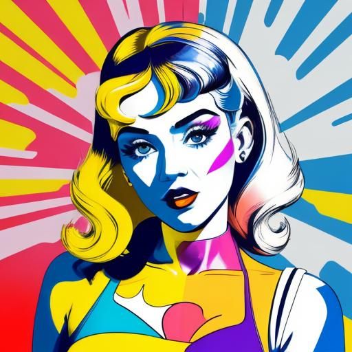 Vibrant Pop Art Composition