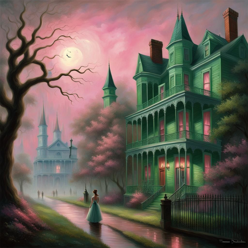 Ethereal Haunted Village on the Mississippi River