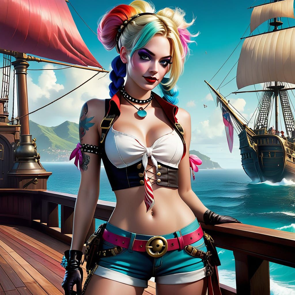 Swashbuckling Pirate Harley Quinn