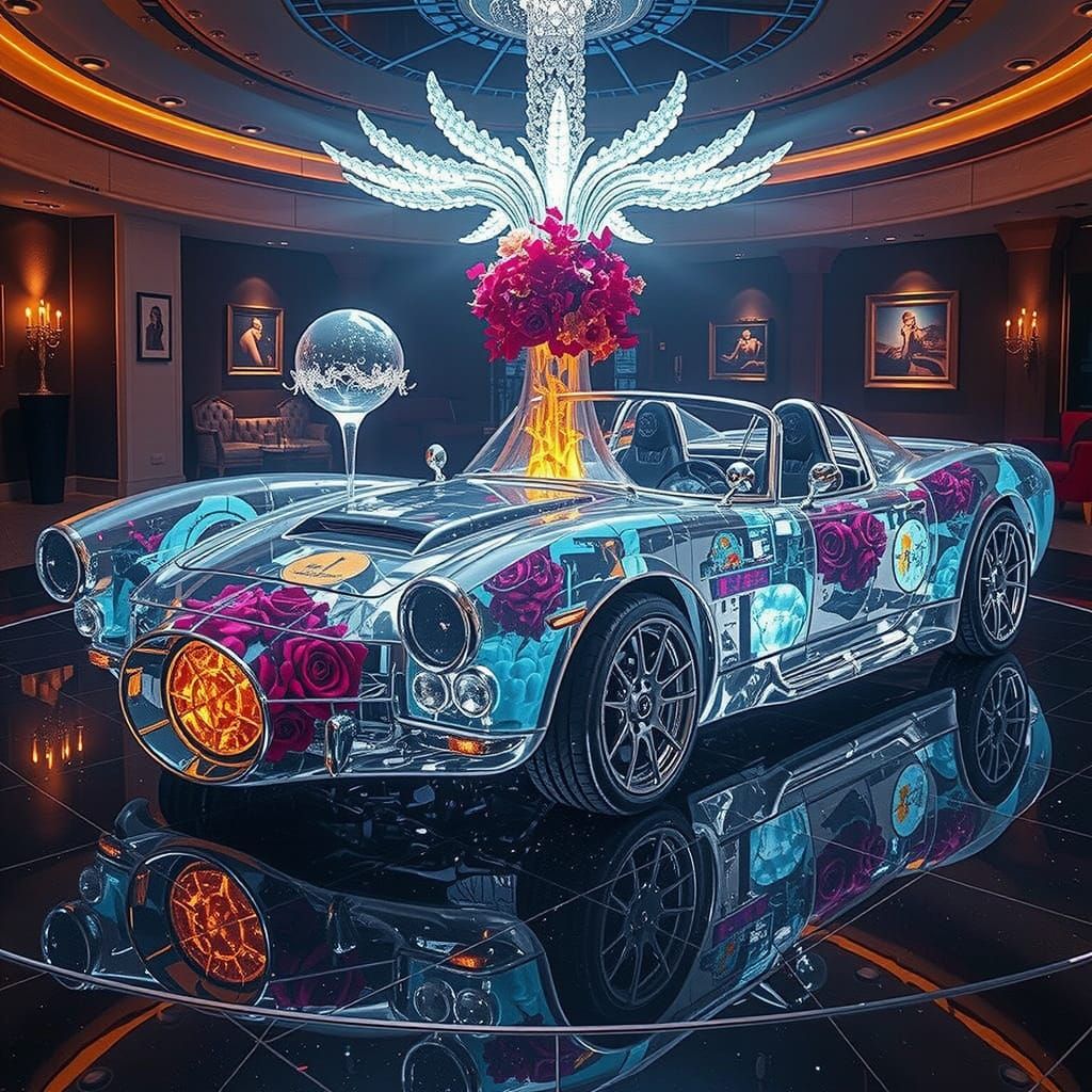 Glass car