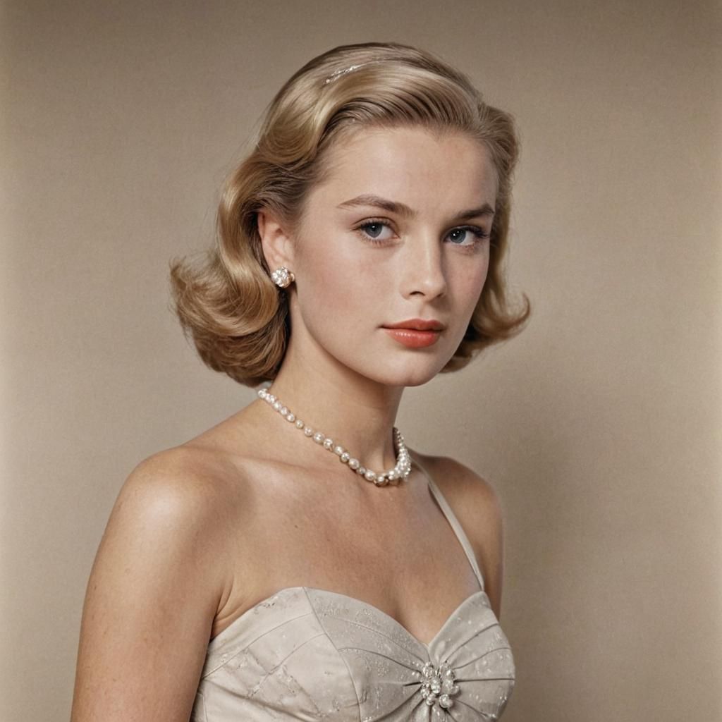 Elegant Portrait of Grace Kelly
