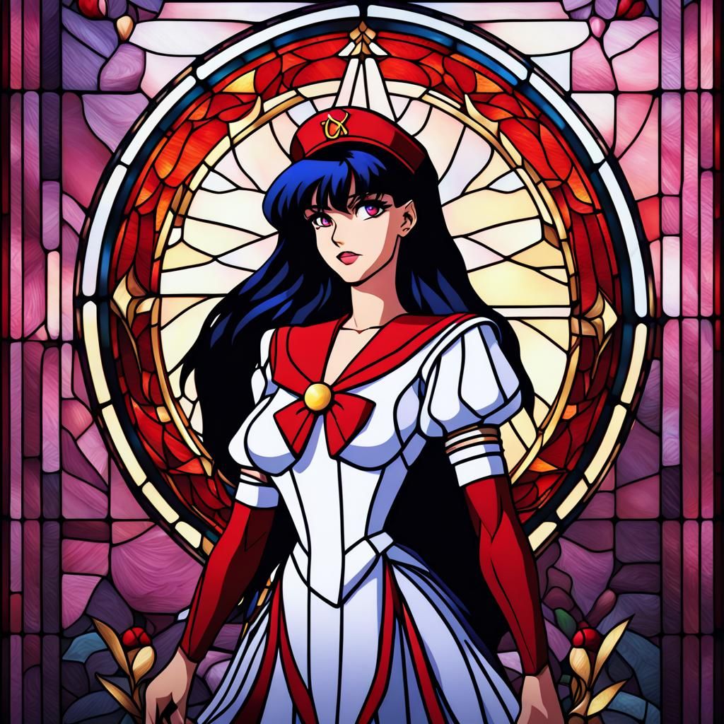 Sailor Mars - Stained Glass