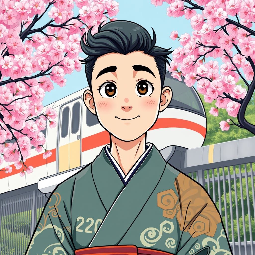 An adorable big-eyed Japanese beefcake at the Ueno Zoo.