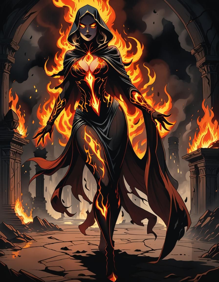 Ignara, Goddess of Fire and Vengeance - Inferno Queen of Ven...