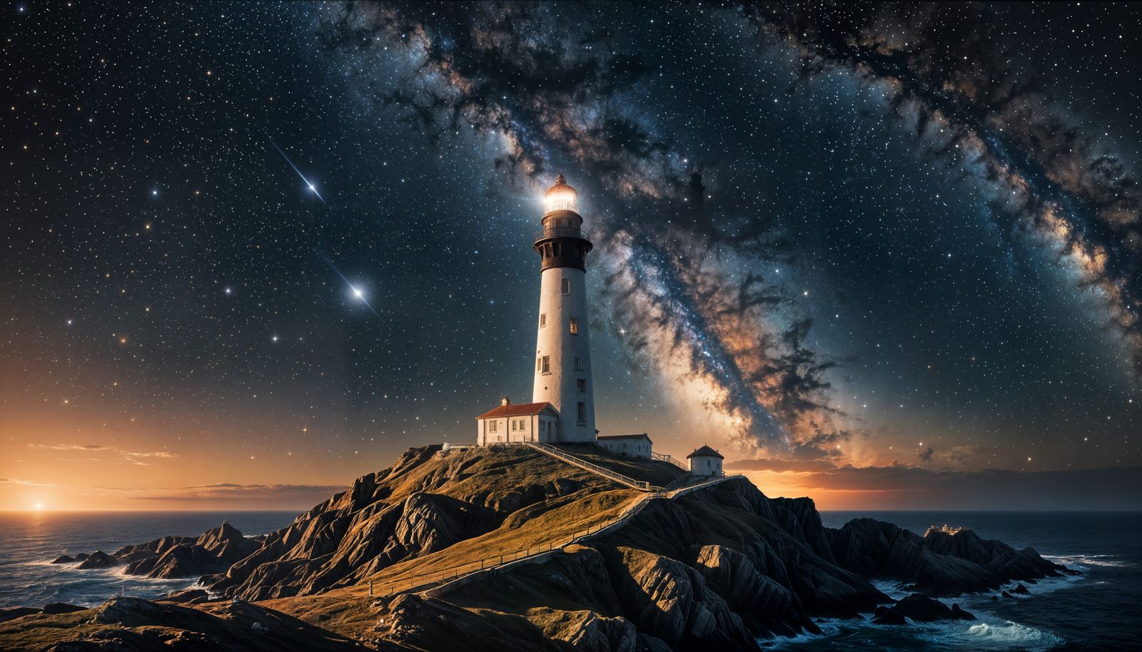 Cosmic Lighthouse Guiding Spaceships in Milky Way