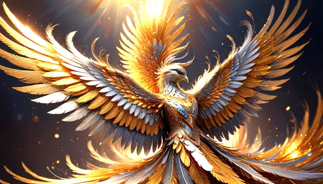 Dynamic Wings of Change: A Vibrant, Detailed Painting