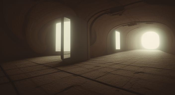 Eerie Sci-Fi Liminal Spaces in 4K Resolution