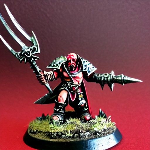 Fearsome Champion of Khorne Ready for War