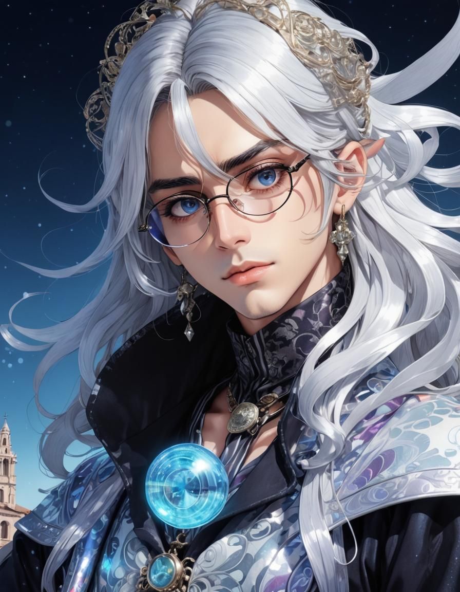 Spanish Art Nouveau Manga Model in Ornate Outfit