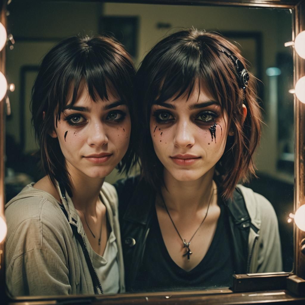 Cinematic Portrait of a Woman Learning to Smile