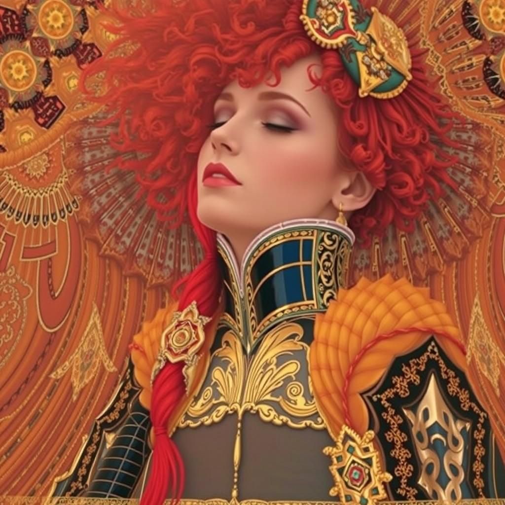 Vibrant Kaleidoscope Mandala Pattern in Digital Art